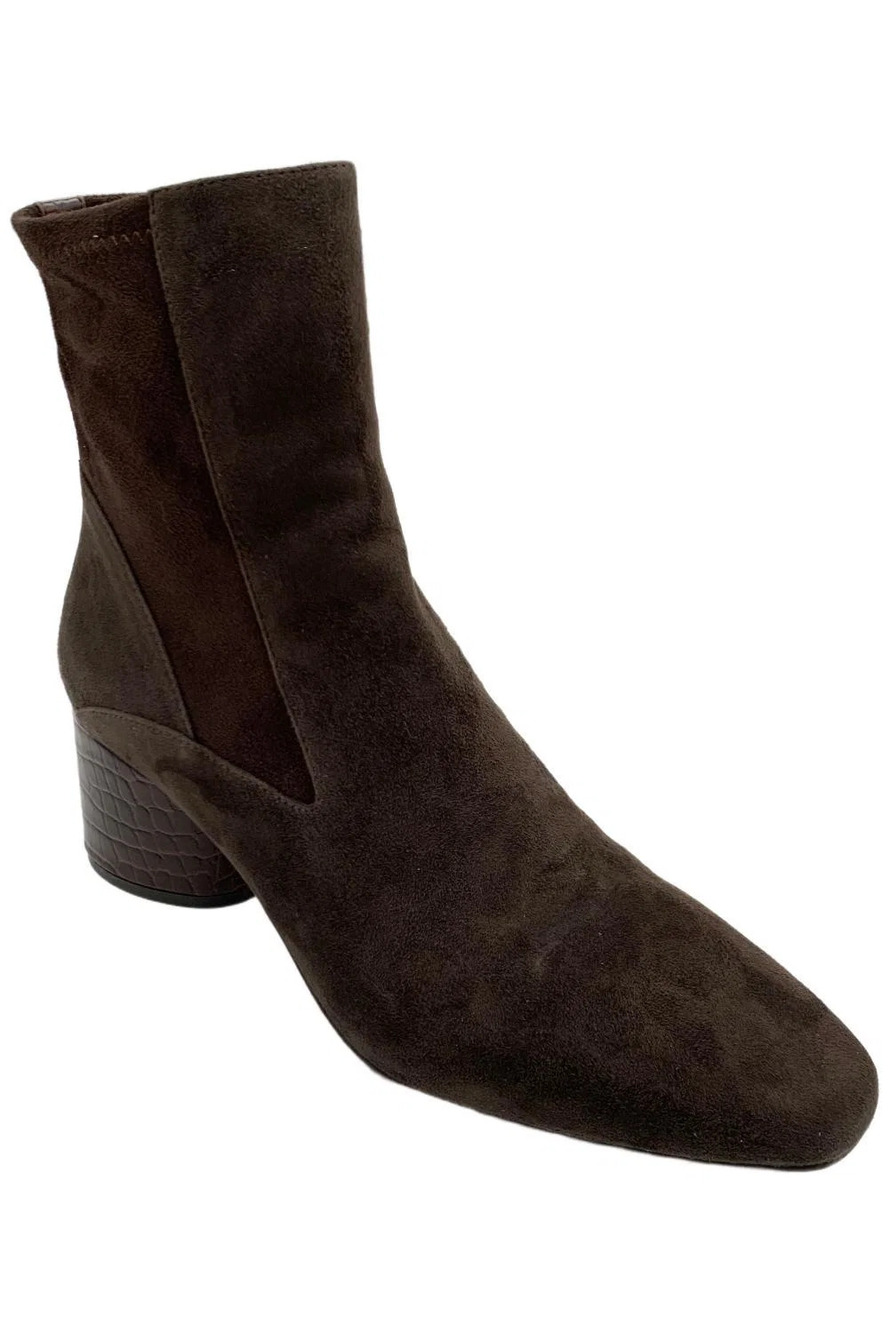 Donald Pliner Women's Gaige Suede Ankle Boots Dark Brown - Medium
